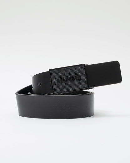 HUGO Gethon Mens Belt - Black 001 - CHO - Designer Mens Belts