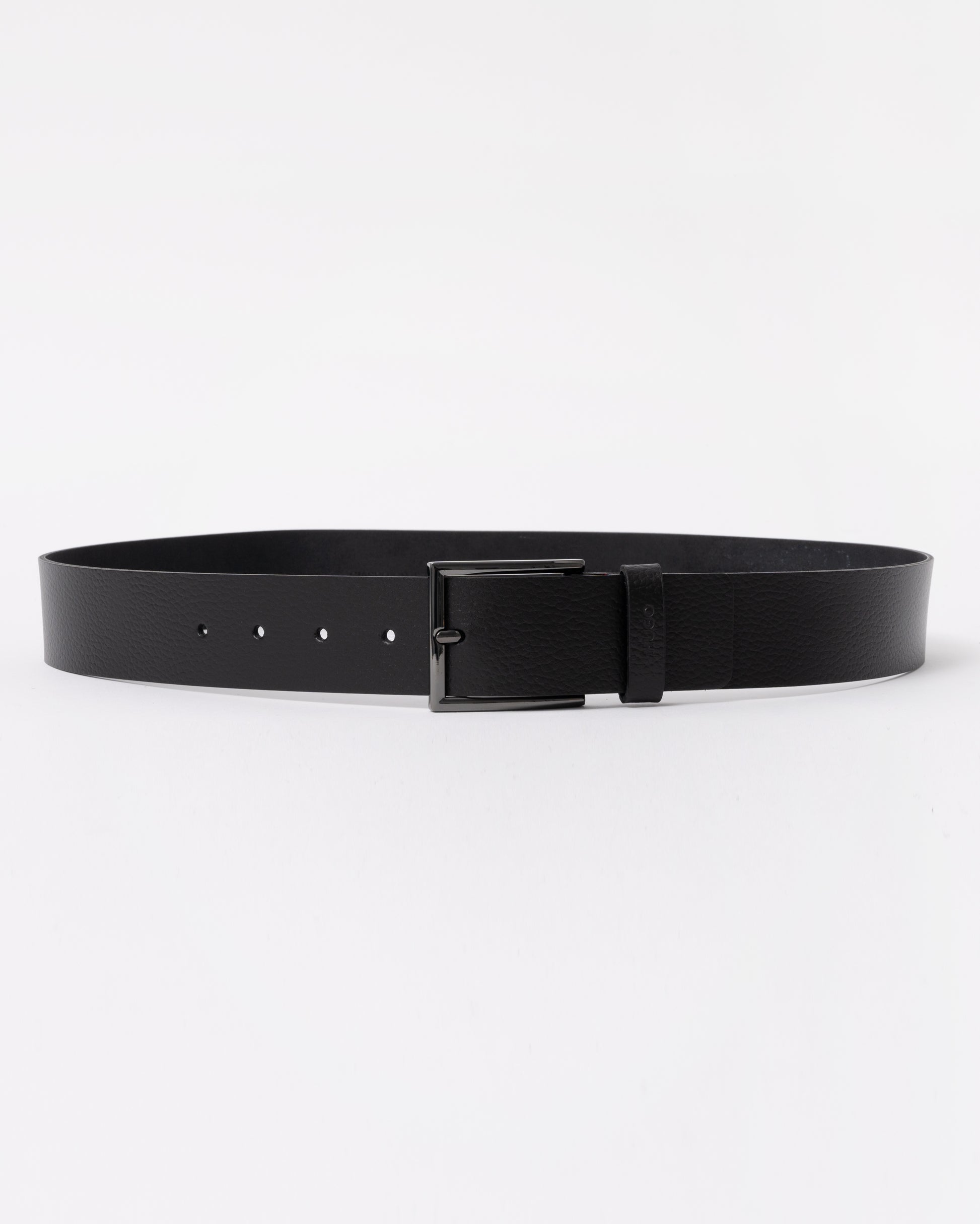HUGO Giaspo-GR Mens Leather Belt - Black 002