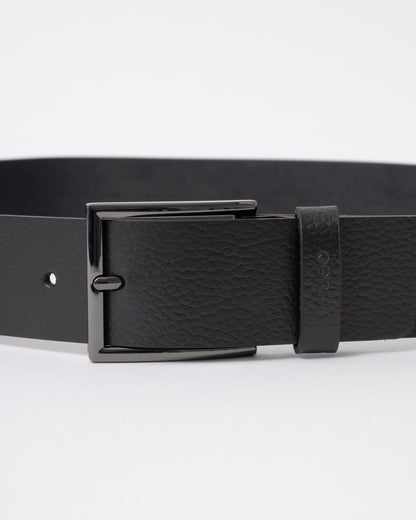 HUGO Giaspo-GR Mens Leather Belt - Black 002