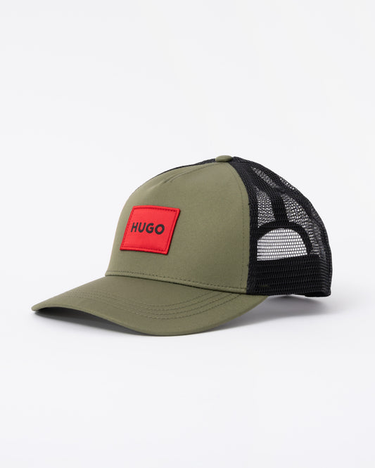 HUGO Kody Mens Logo Patch Cap - Open Green 388