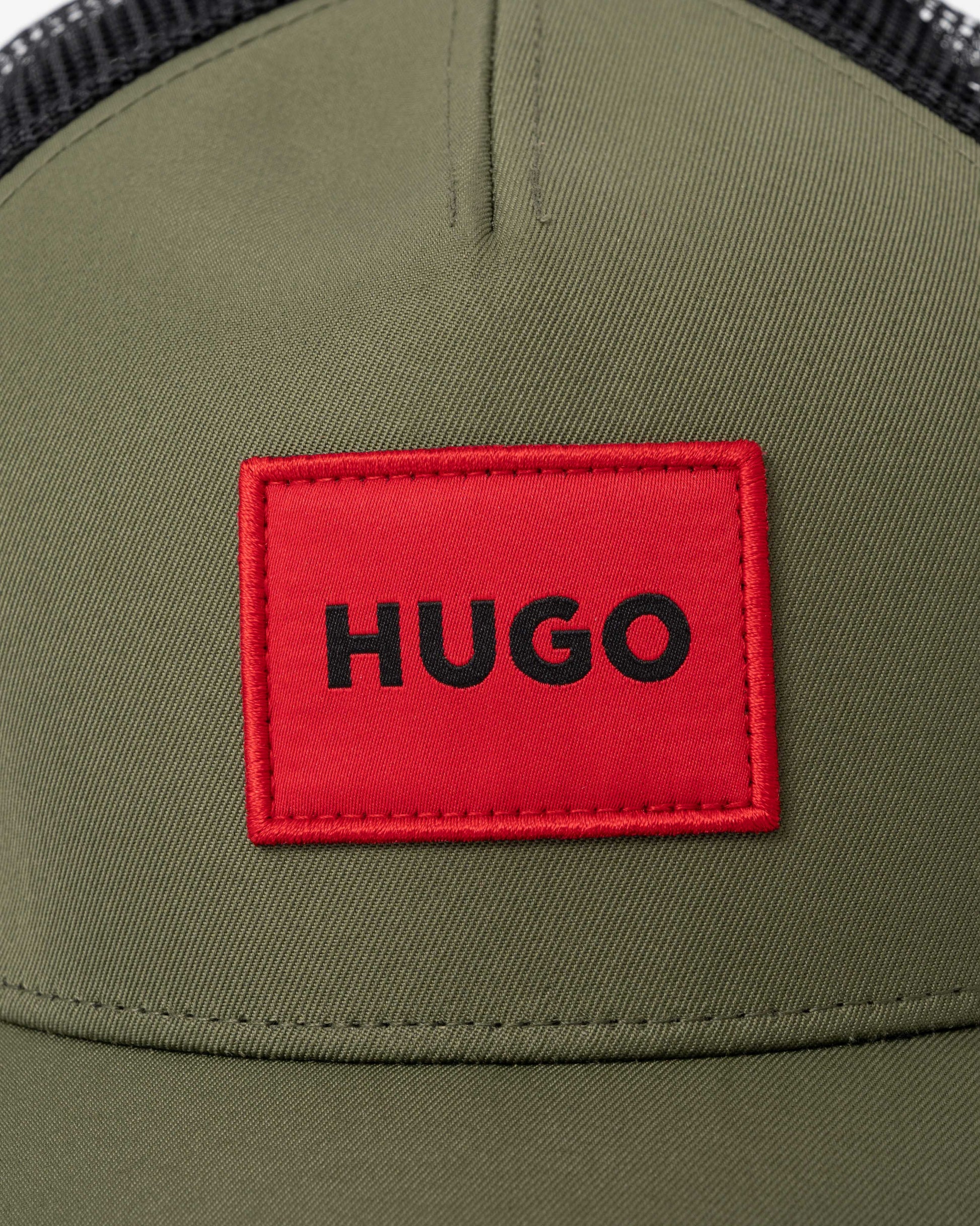 HUGO Kody Mens Logo Patch Cap - Open Green 388