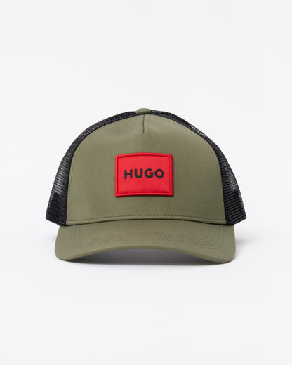 HUGO Kody Mens Logo Patch Cap - Open Green 388