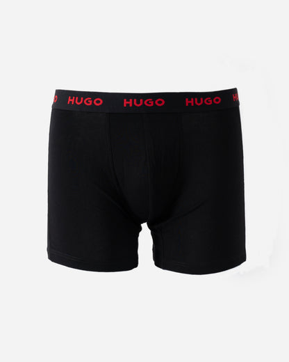 individual shot of HUGO Mens Boxer Briefs in Stretch Cotton from Open Miscellaneous 998 colours 3-pack