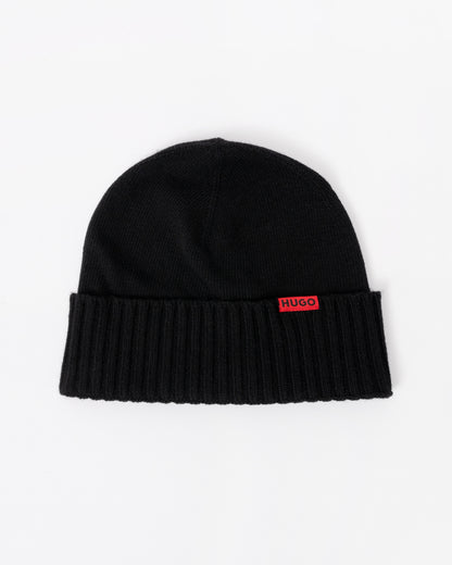Hat in the HUGO Xanti Mens Beanie and Gloves Gift Set - Black 001