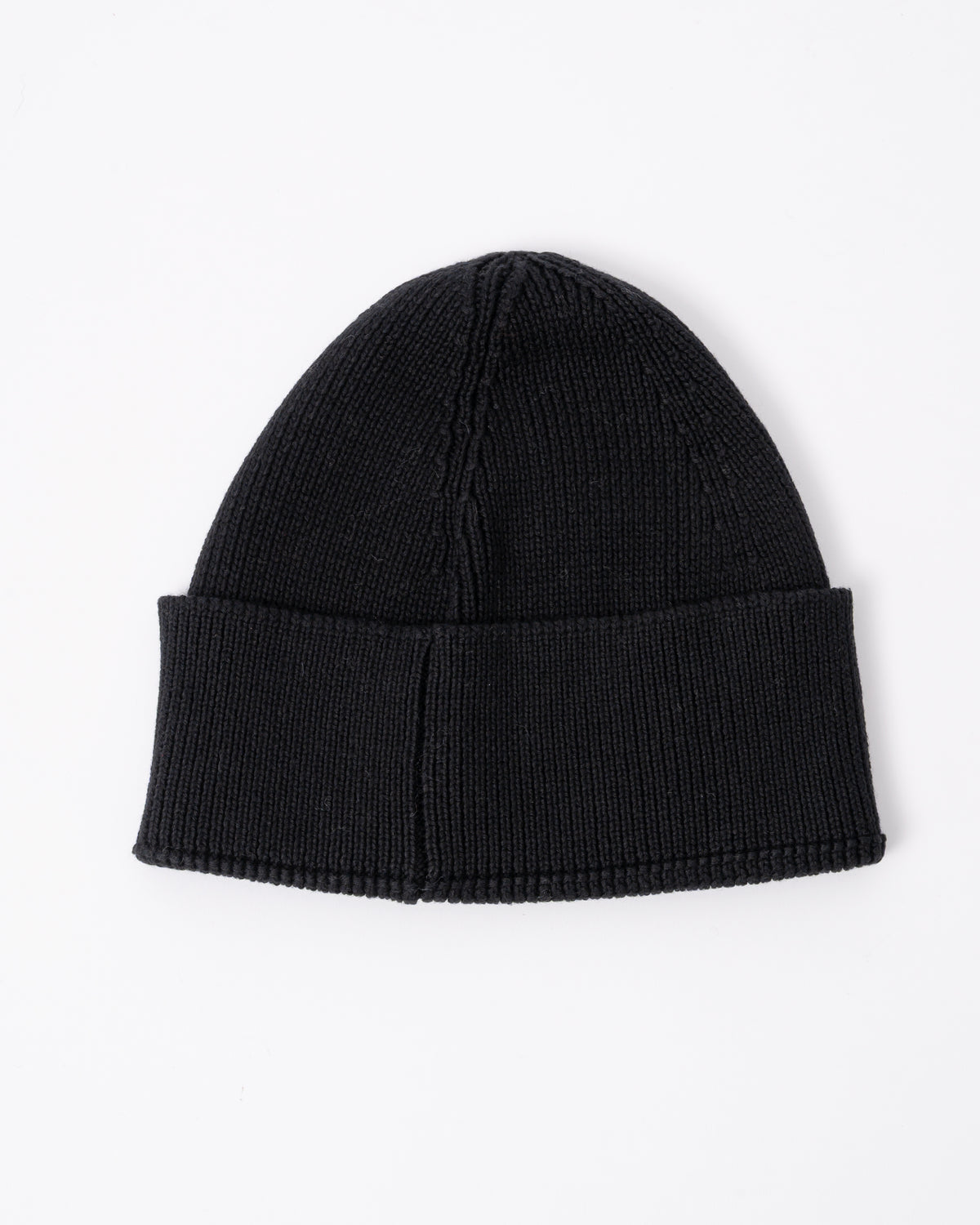 back of a HUGO Xential Mens Beanie in Black 001