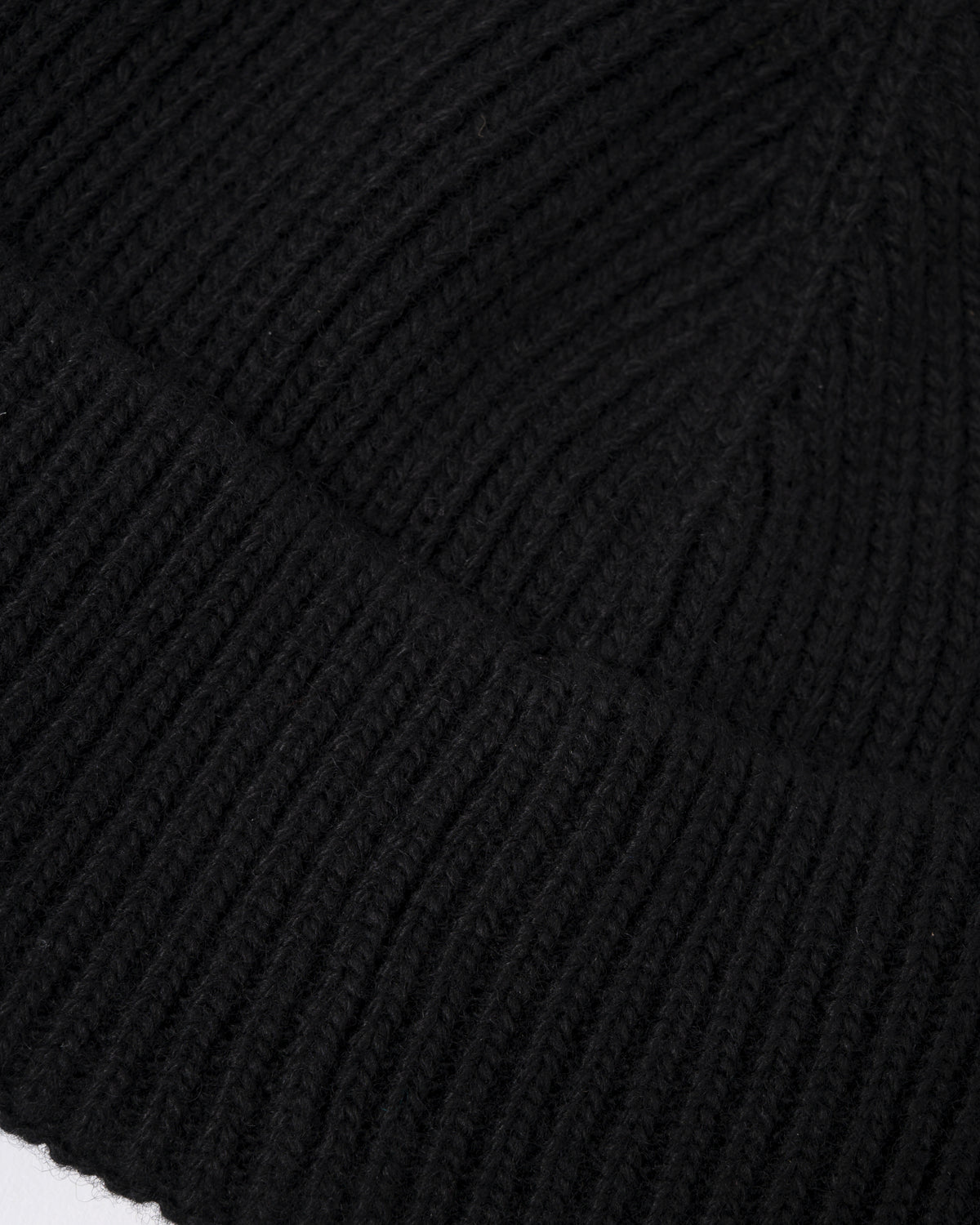 texture detail of a HUGO Xisk Mens Beanie in Black 001