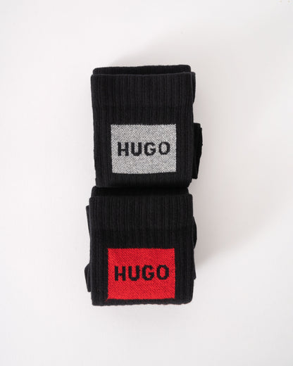HUGO Mens 2 Pack QS Lurex Sock Gift Set - Open Miscellaneous 960