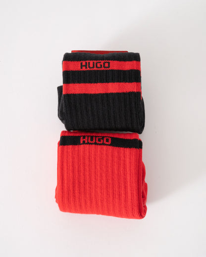 HUGO Mens 2-Pack QS Crew Sock Gift Set - Open Miscellaneous 960