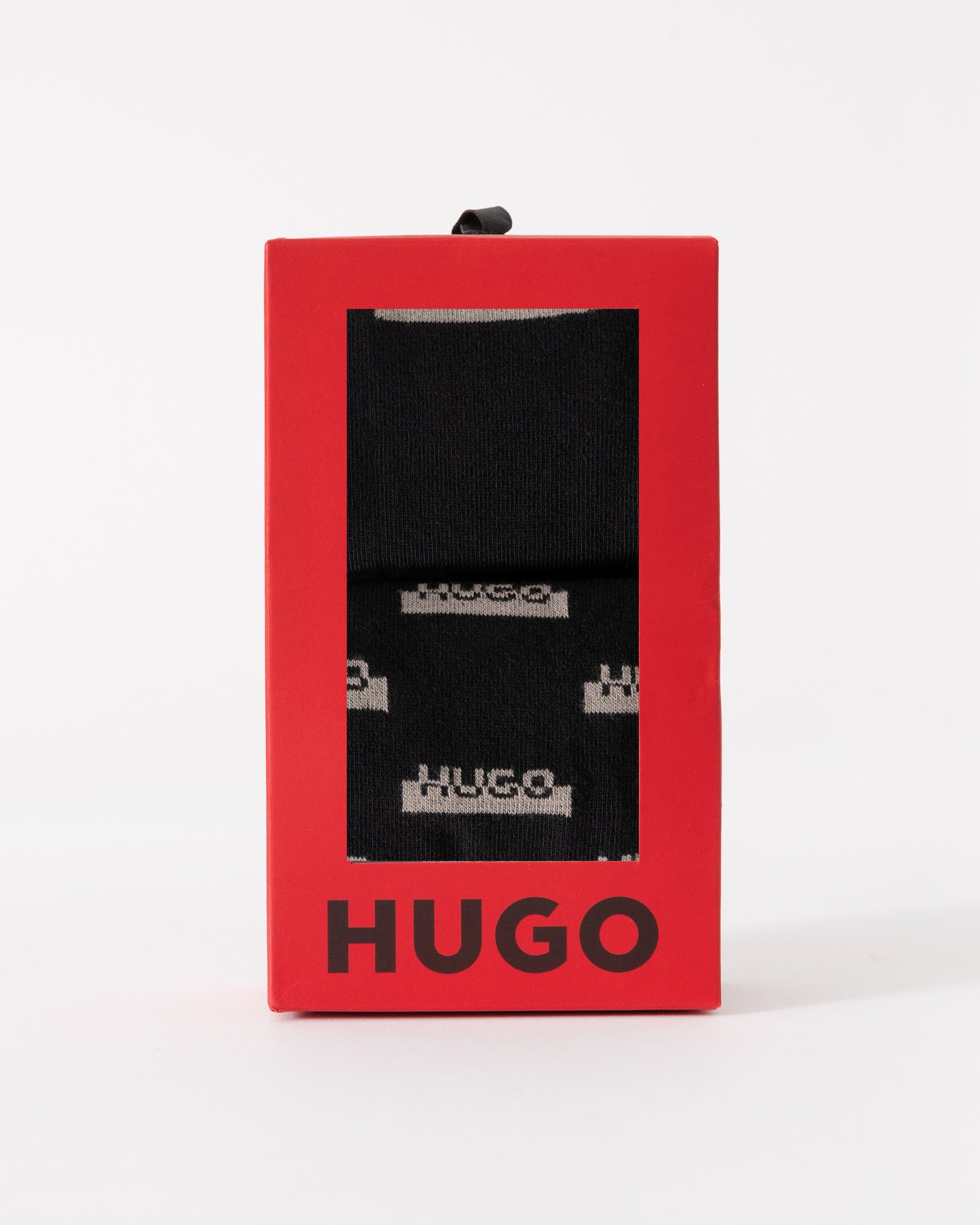 HUGO Mens 2 Pack RS Split Sock Gift Set in Black 001