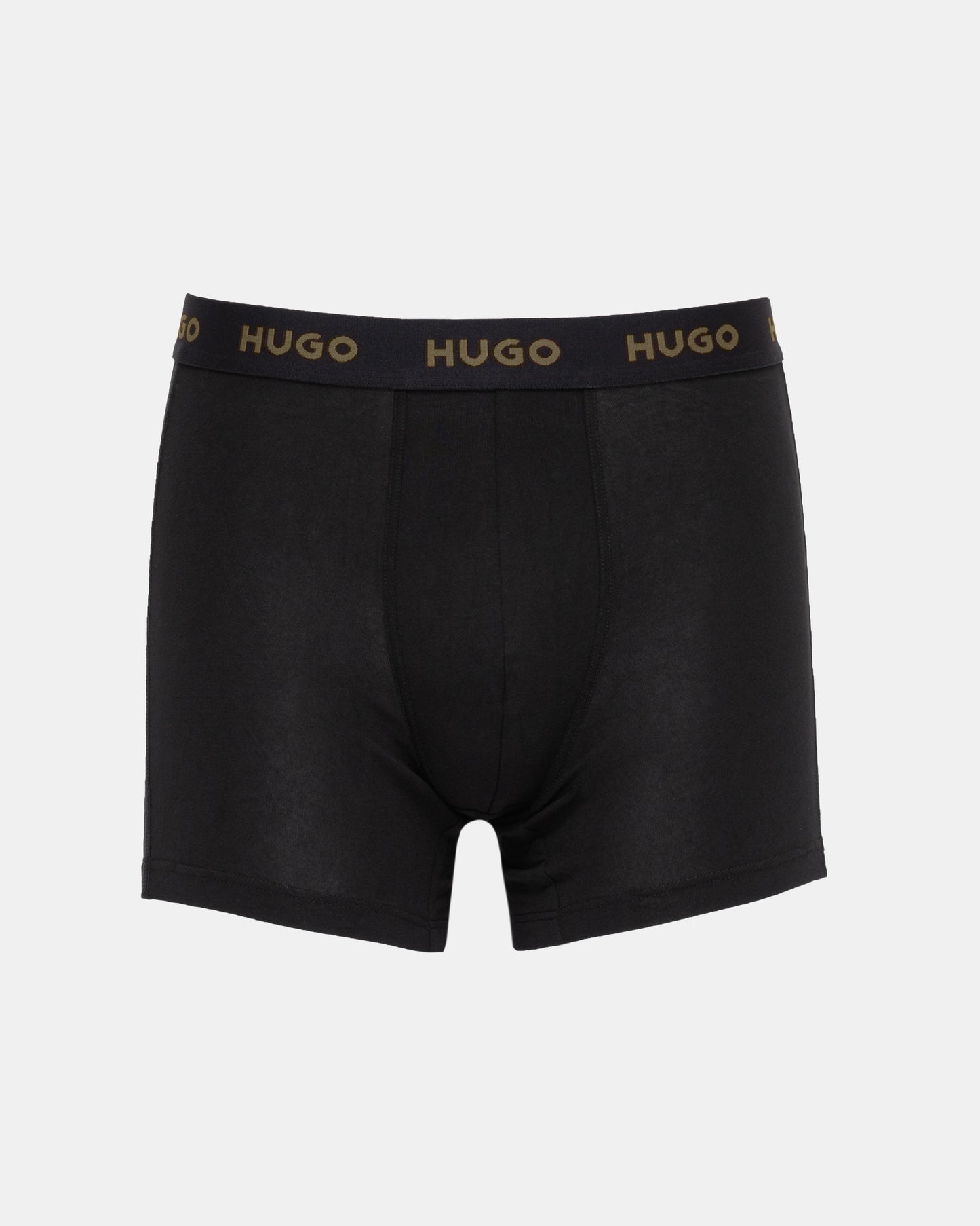 HUGO Mens 3 Pack Boxer Briefs With Logo Waistbands - Black 006 green logo 