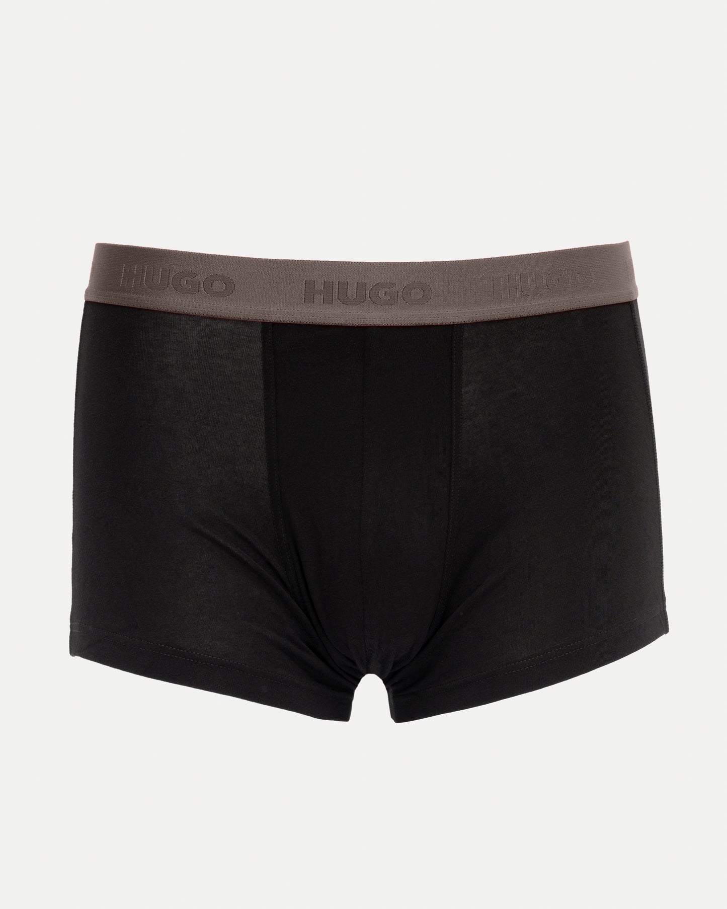 HUGO 3-Pack Mens Trunks with Coloured Waistbands - Black 009