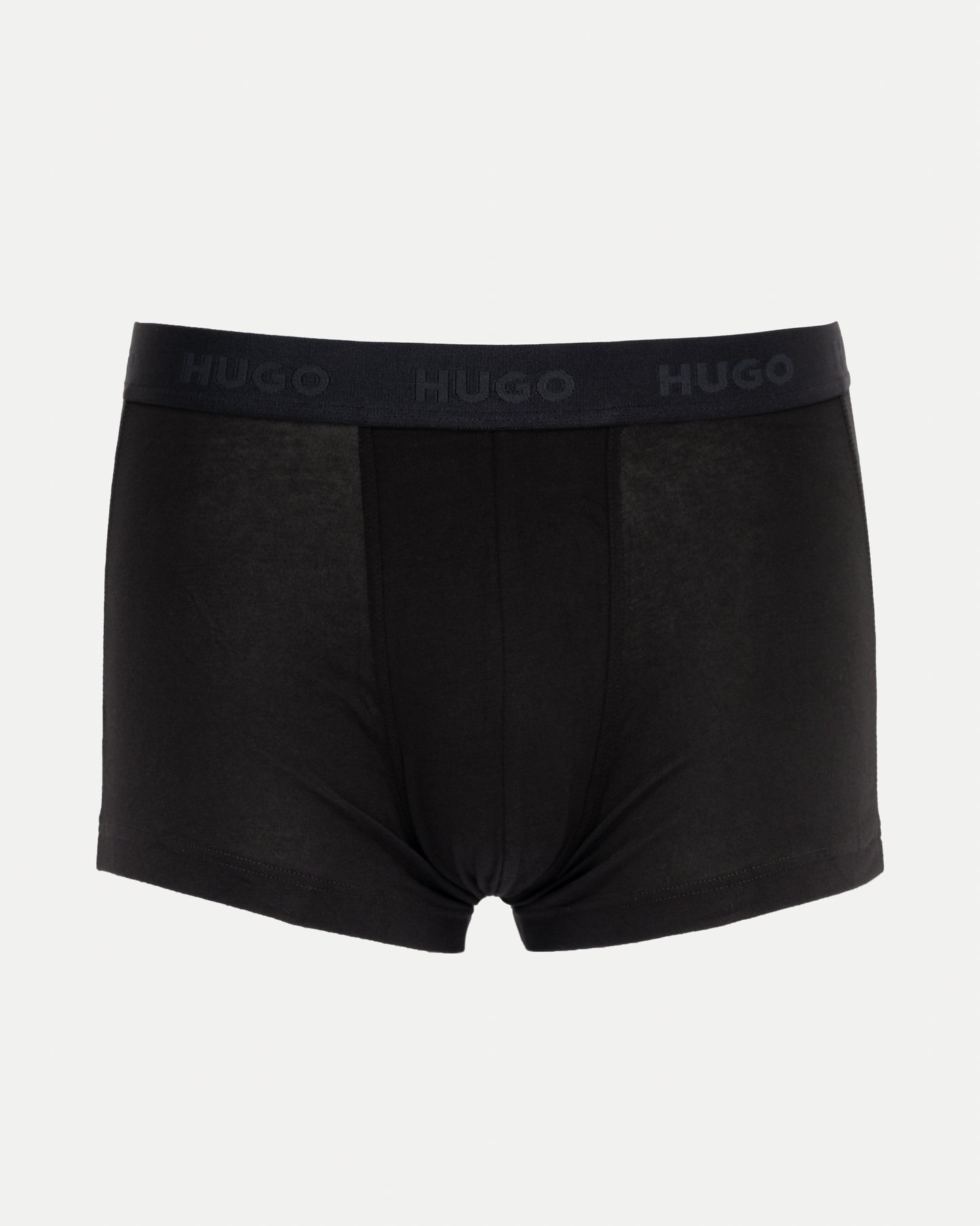 HUGO 3-Pack Mens Trunks with Coloured Waistbands - Black 009
