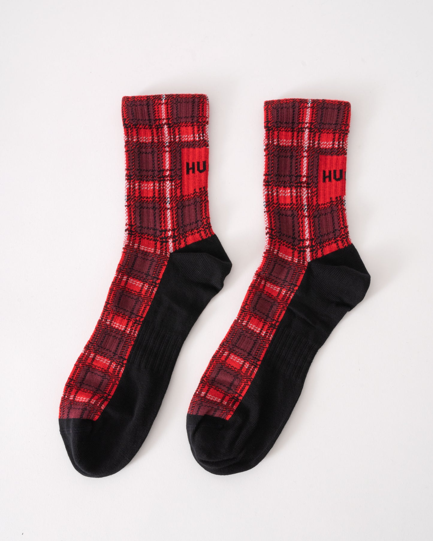 HUGO Mens 3 Pack QS Plaid Sock Gift Set - Open Miscellaneous 960