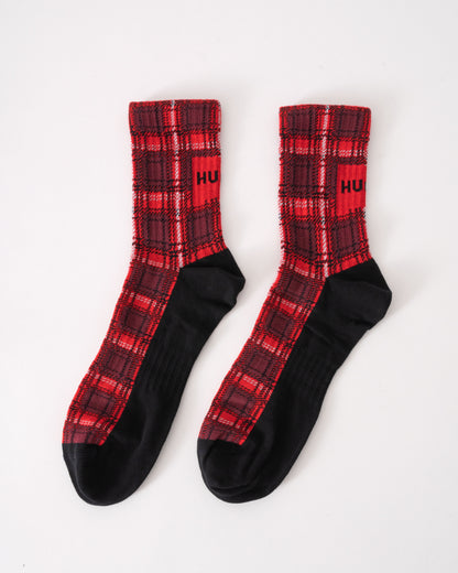 HUGO Mens 3 Pack QS Plaid Sock Gift Set - Open Miscellaneous 960