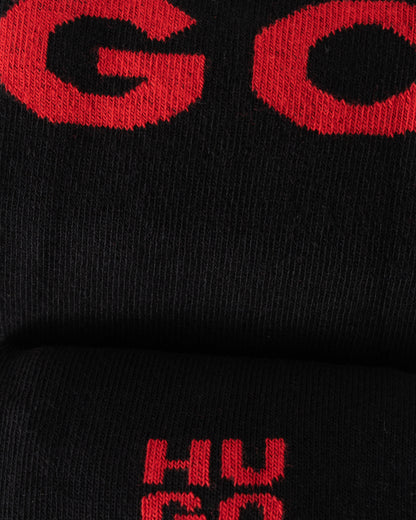 HUGO Mens 4-Pack RS Rib Sock Gift Set - Black 001