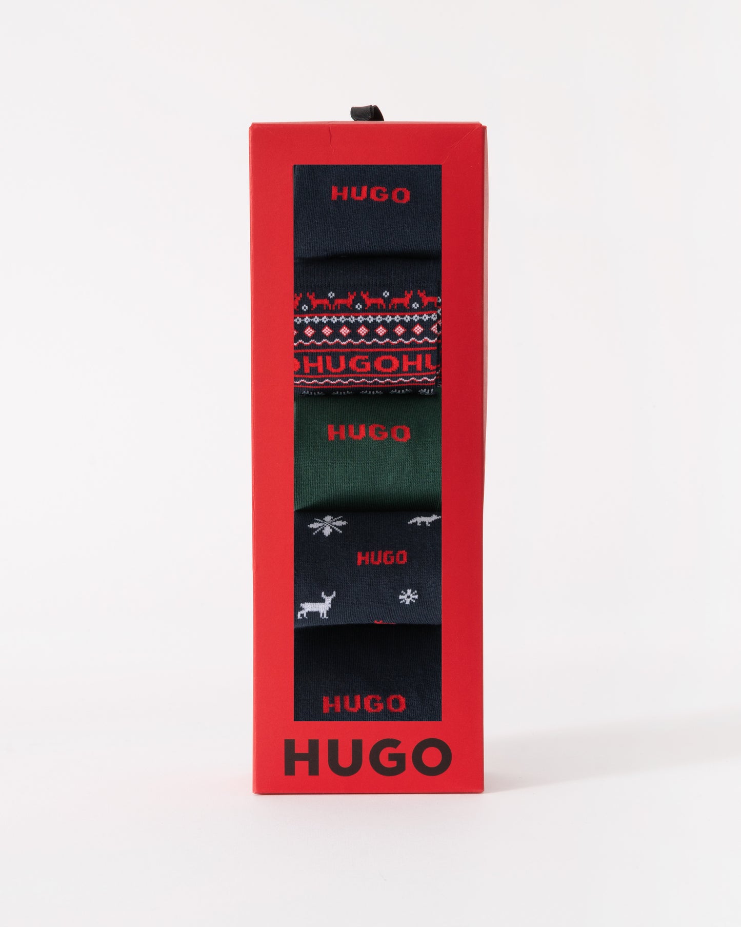 HUGO Mens 5-Pack RS Christmas Sock Gift Set in Open Miscellaneous 960