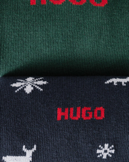 HUGO Mens 5-Pack RS Christmas Sock Gift Set - Open Miscellaneous 960