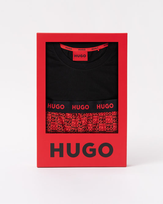 HUGO Aaron Mens Short Pyjama Set - Gift boxed