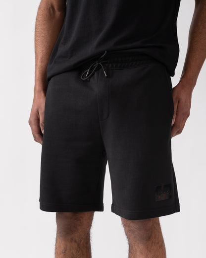 HUGO Darix Mens Jogger Shorts - Black 001 | CHO | Designer Mens Jogger Shorts