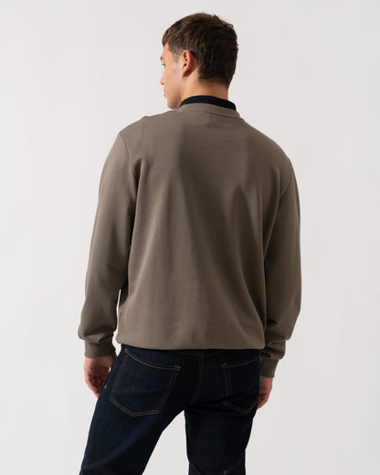HUGO Diragol212 Label Logo Mens Sweatshirt - Medium Grey 032