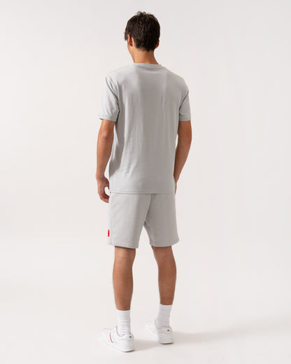 HUGO Diragolino212 Label Logo Mens T-Shirt - Light/Pastel Grey 050