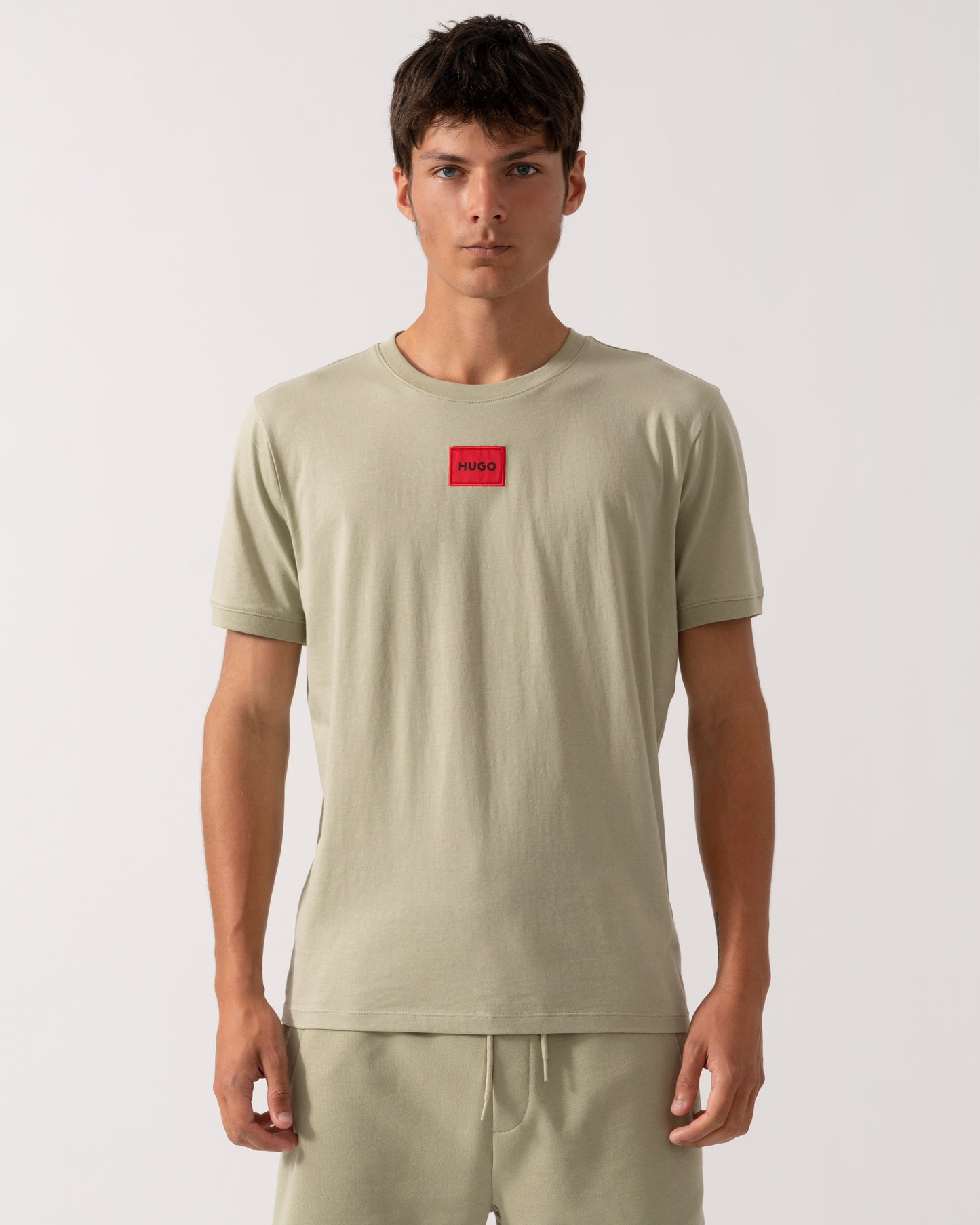 HUGO Diragolino212 Label Logo Mens T-Shirt