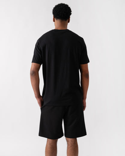 HUGO Darix Mens Jogger Shorts - Black 001 | CHO | Designer Mens Jogger Shorts