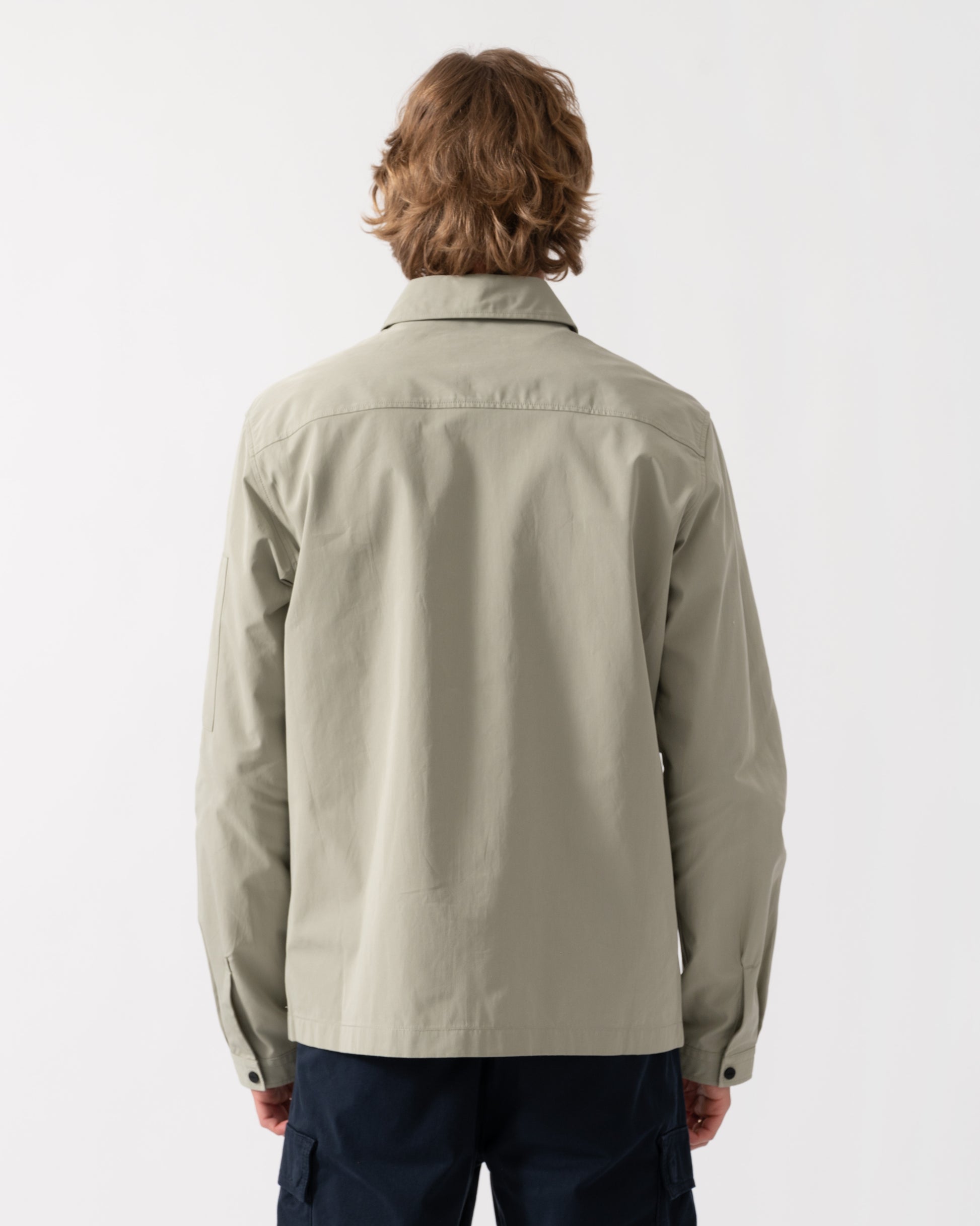 HUGO Emmond Mens Zip Overshirt - Light/Pastel Green 337