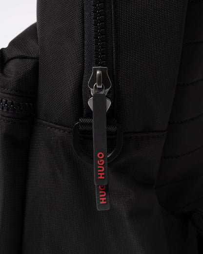 HUGO Ethon 3.0 Mens Backpack zip and D ring detail