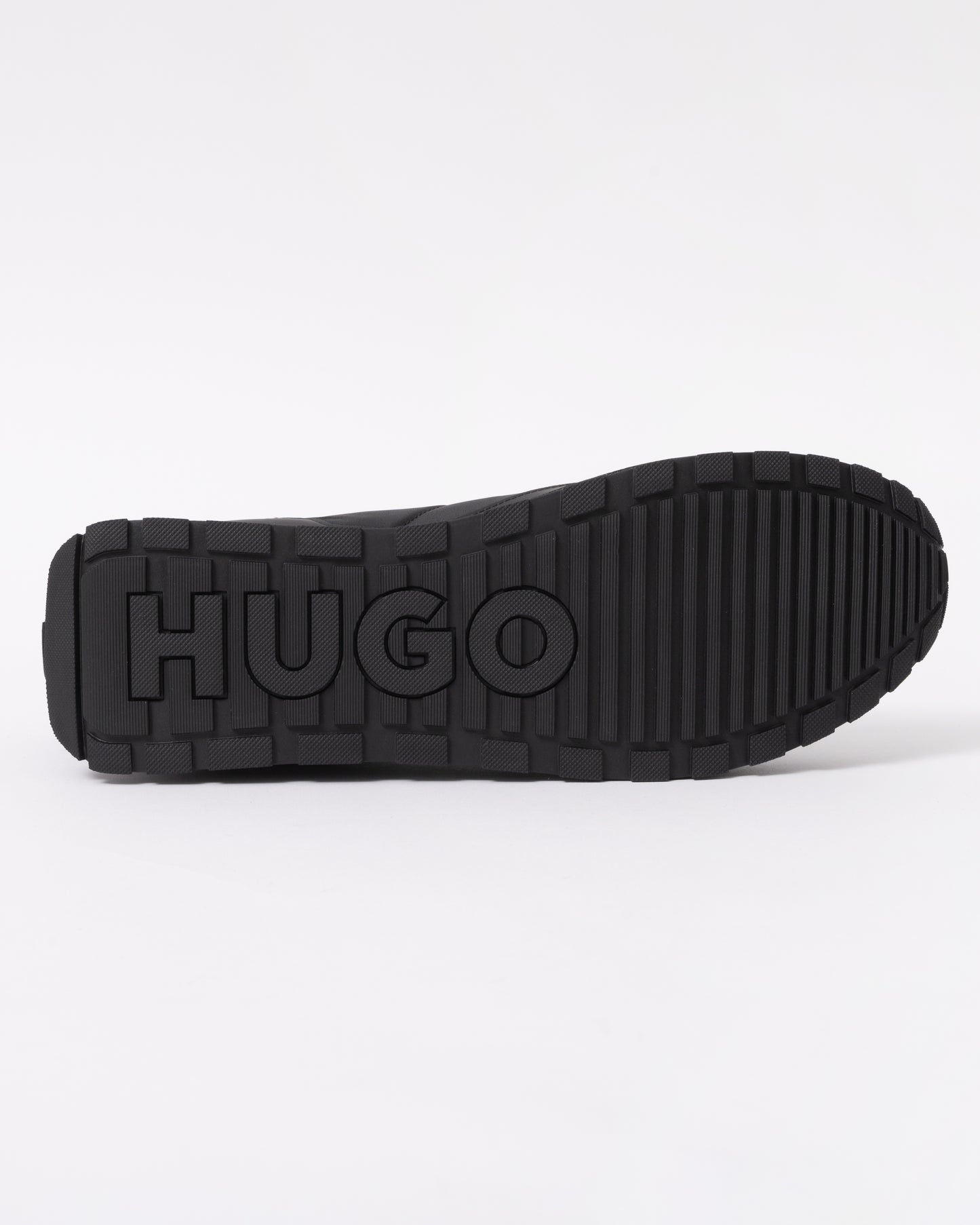 HUGO Icelin Runn Mens Mixed-Material Trainers with Branded Accents - Black 003