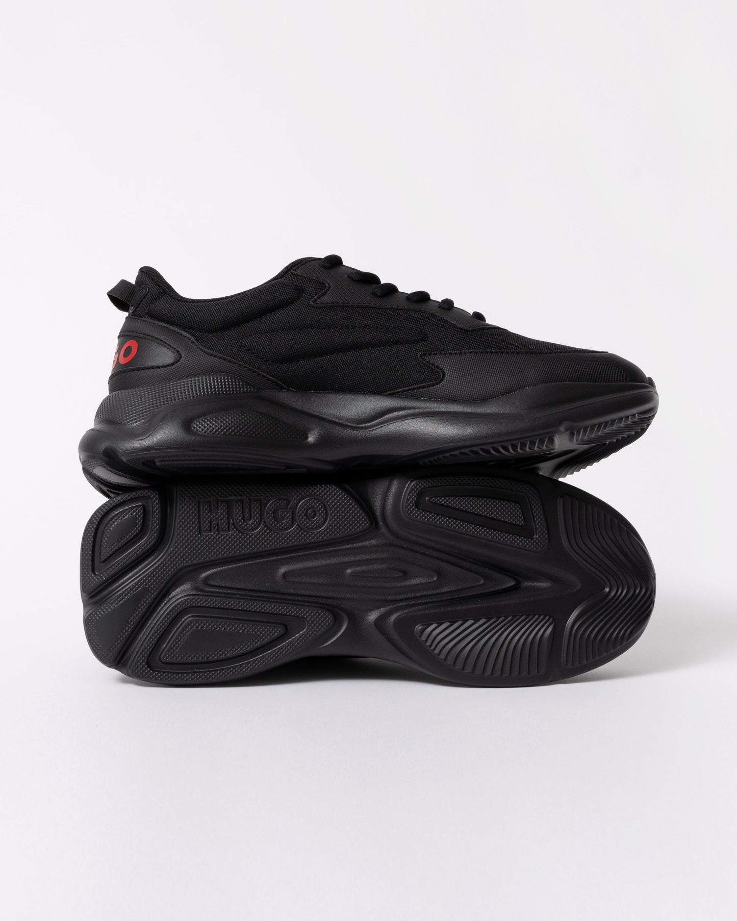 HUGO Leon_Runn_cvpu_N Mens Trainers - Black 006