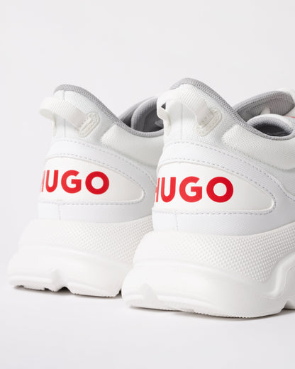 HUGO Leon_Runn_cvpu_N Mens Trainers - Open White 116