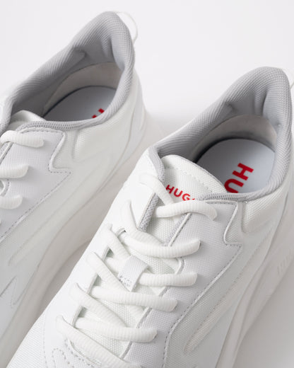 HUGO Leon_Runn_cvpu_N Mens Trainers - Open White 116