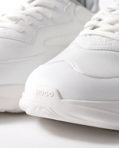 HUGO Leon_Runn_cvpu_N Mens Trainers - Open White 116