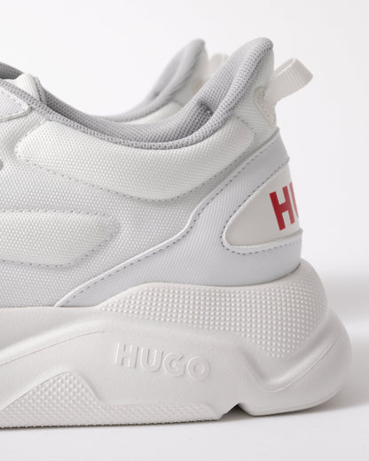 HUGO Leon_Runn_cvpu_N Mens Trainers - Open White 116