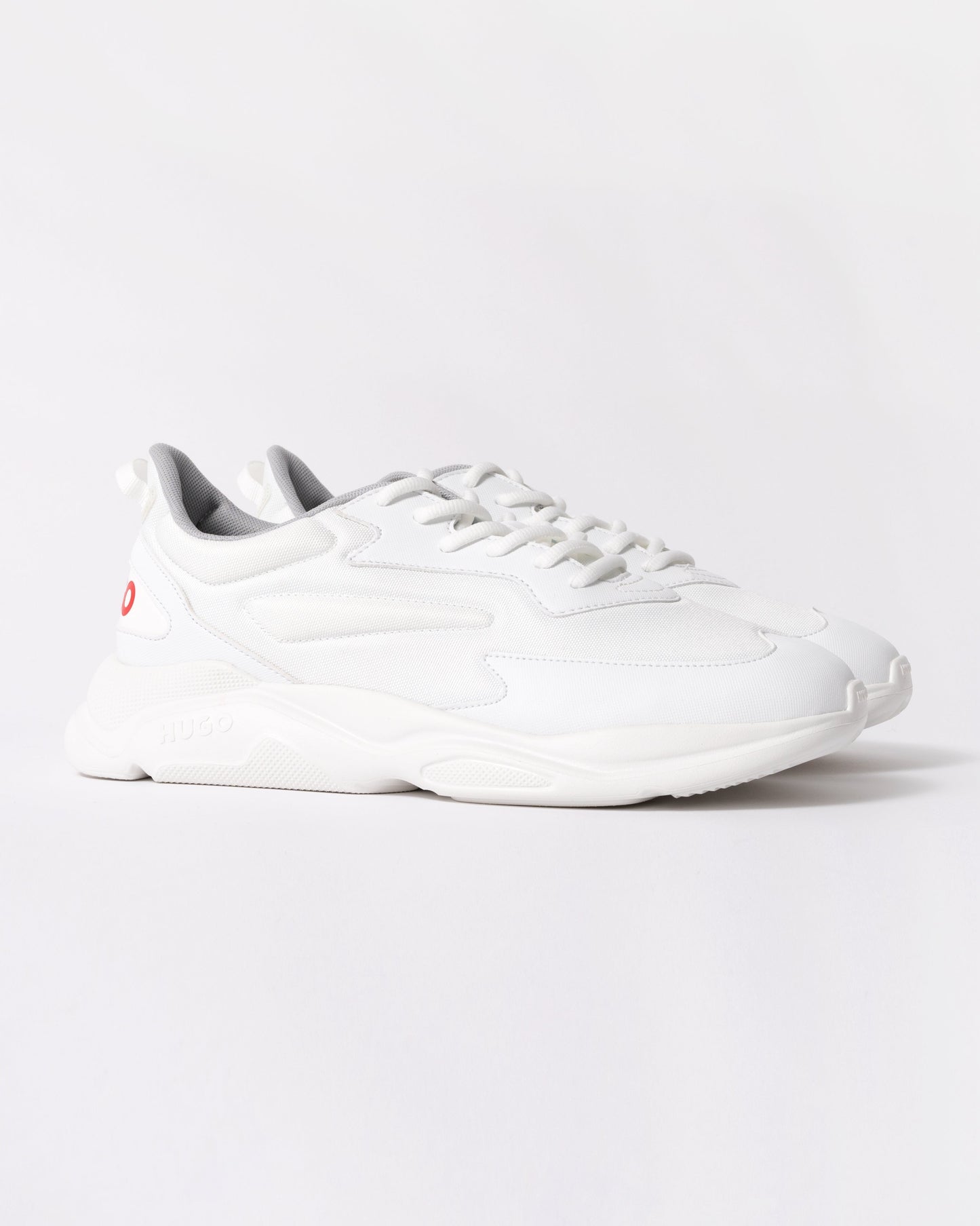 HUGO Leon_Runn_cvpu_N Mens Trainers - Open White 116