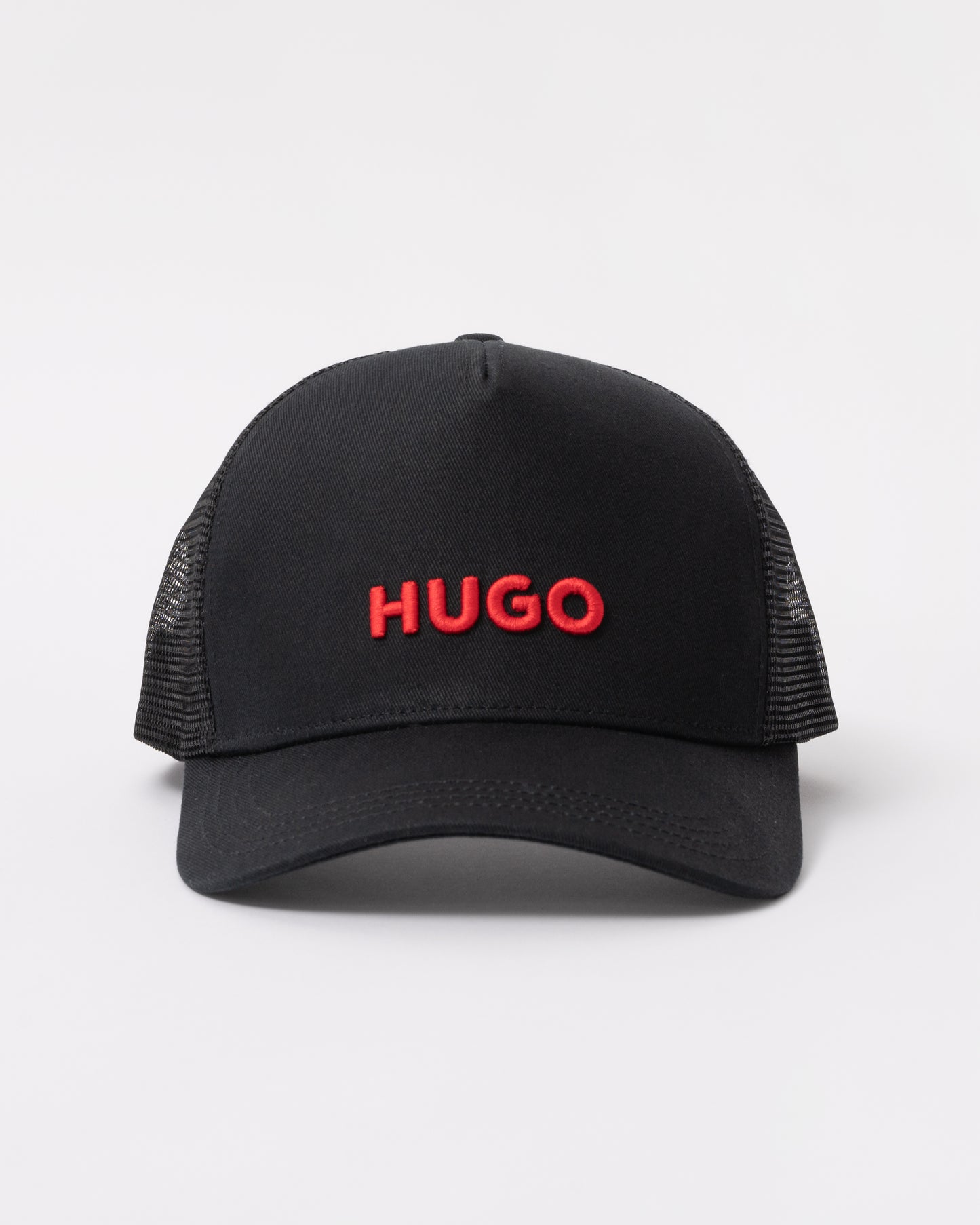 HUGO Mens Marsel Trucker Cap - Black 002 front