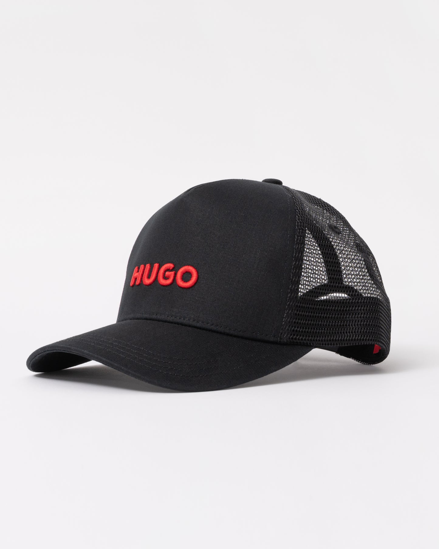 HUGO Mens Marsel Trucker Cap - Black 002 front