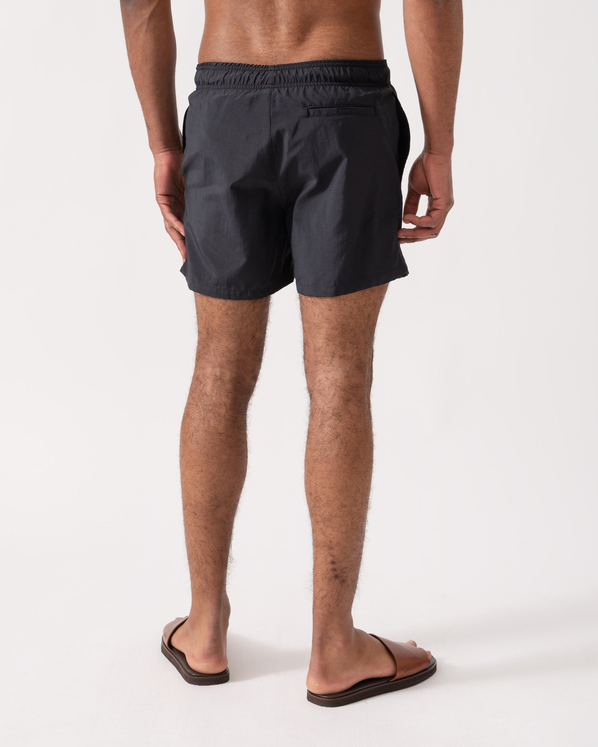 HUGO Mens Paolo Swim Shorts with Stacked Logo Print back