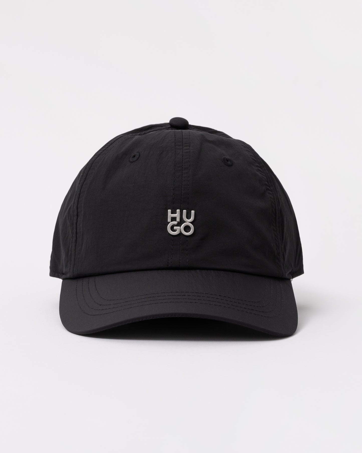 HUGO Mens Mett Baseball Cap - Black 001 front