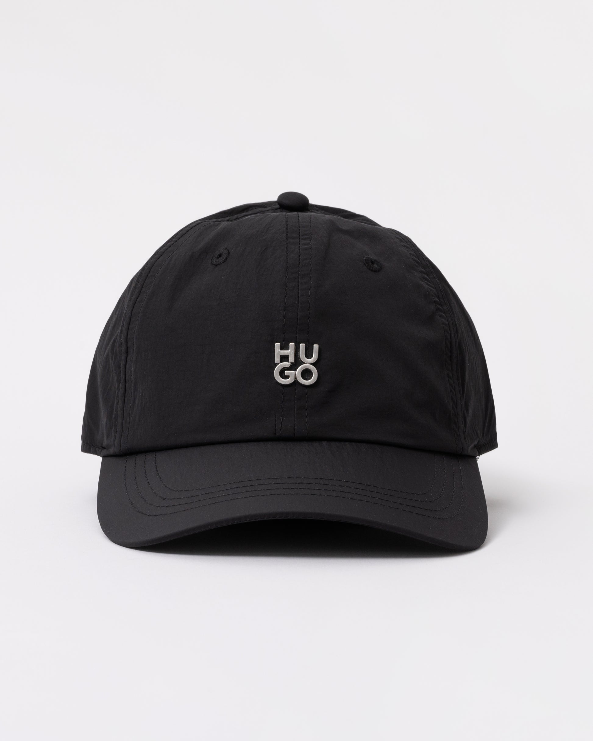 HUGO Mens Mett Baseball Cap - Black 001 front