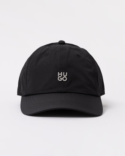 HUGO Mens Mett Baseball Cap - Black 001 front