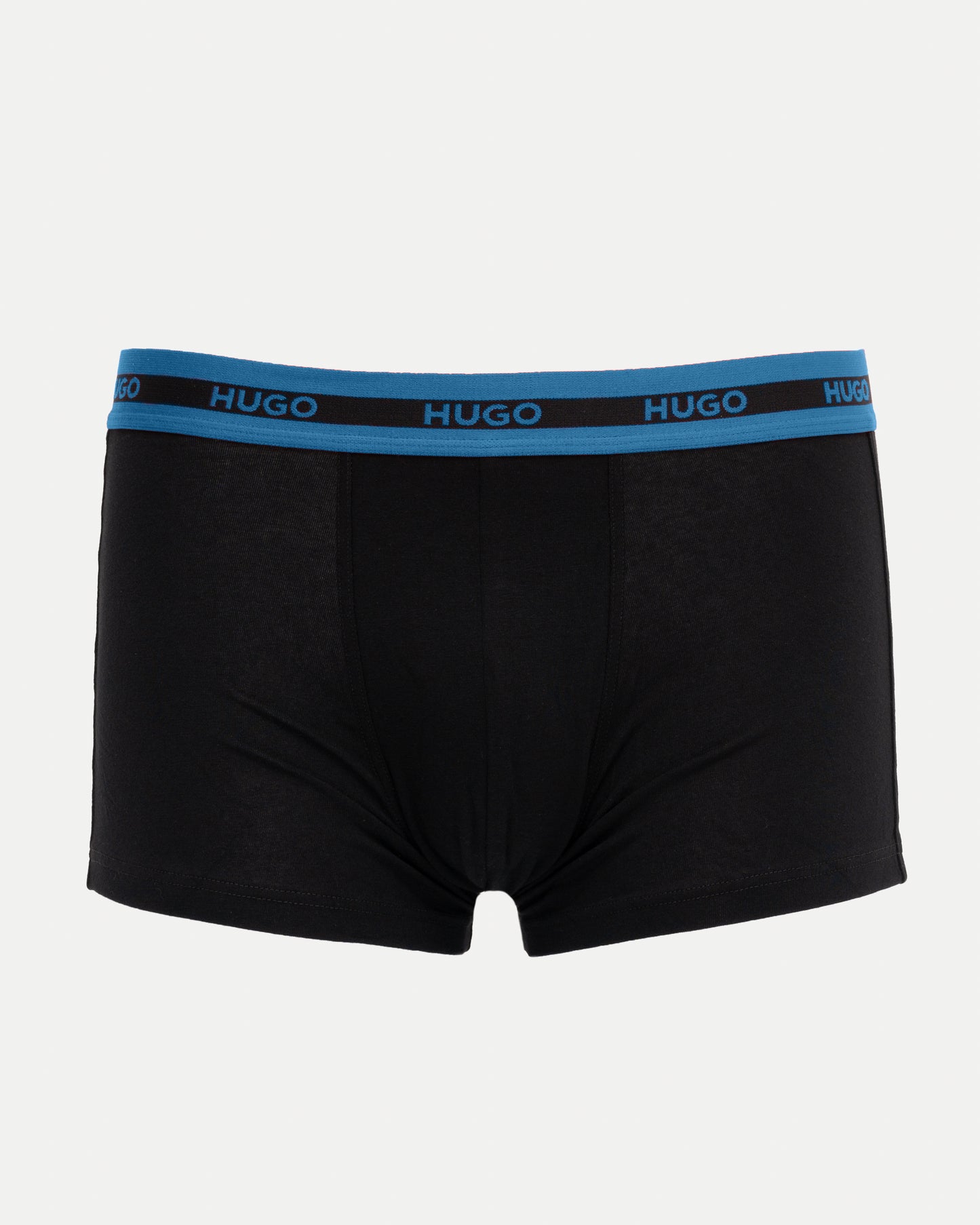 HUGO Planet 3-Pack Stretch-Cotton Logo Waistband Trunks - Black 005