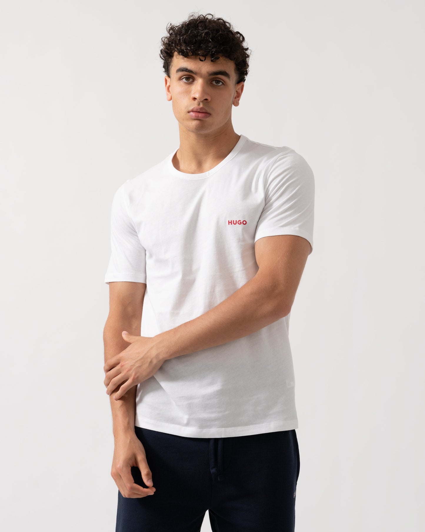 HUGO RN Triplet 3-Pack Mens T-Shirts - Open Miscellaneous 960 - CHO - Designer Mens Logo T-Shirts