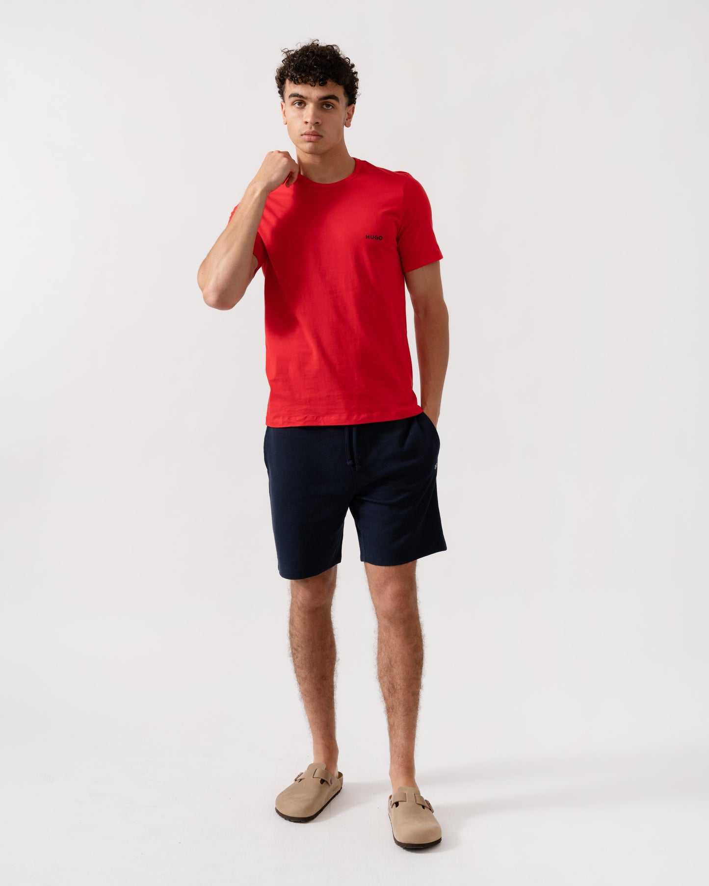 HUGO RN Triplet 3-Pack Mens T-Shirts - Open Miscellaneous 960 - CHO - Designer Mens Logo T-Shirts