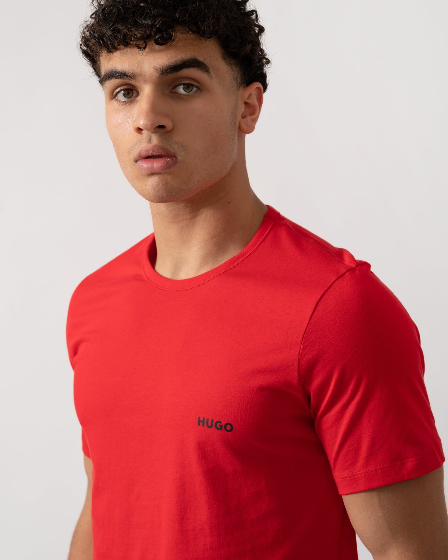 HUGO RN Triplet 3-Pack Mens T-Shirts - Open Miscellaneous 960 - CHO - Designer Mens Logo T-Shirts