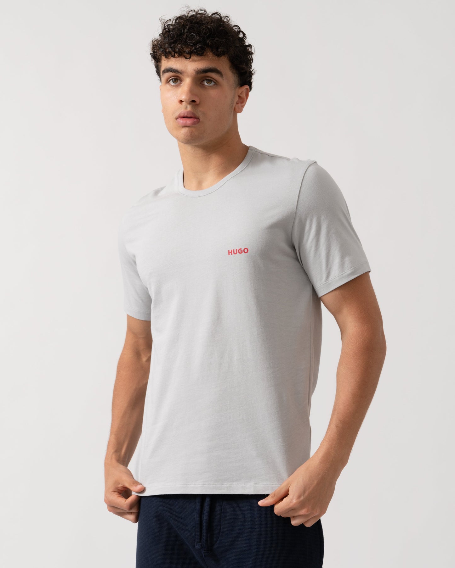 HUGO RN Triplet 3-Pack Mens T-Shirts - Open Miscellaneous 960 - CHO - Designer Mens Logo T-Shirts