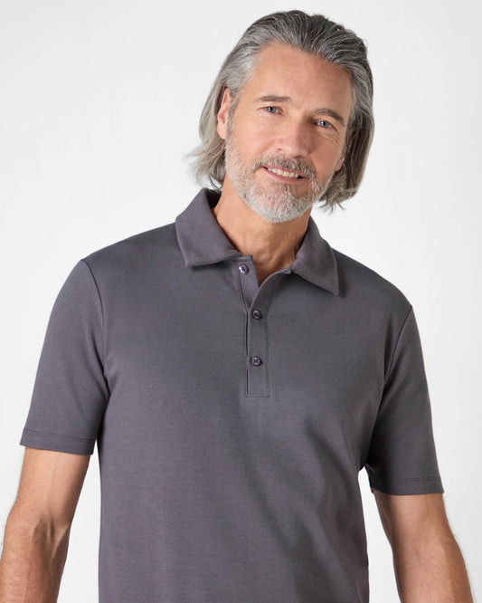Oliver Sweeney Hunston Mens Short Sleeve Polo Shirt - Slate