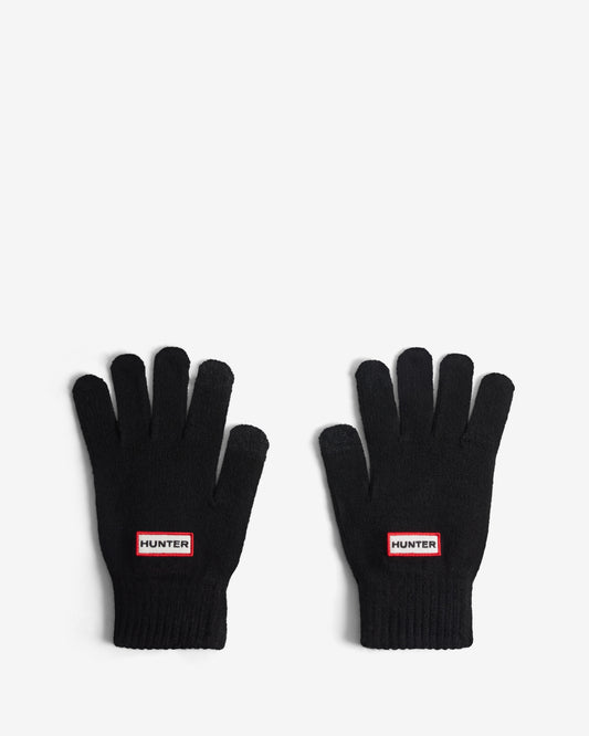 Hunter Unisex Hunter Original Knitted Glove - Black | CHO | Designer Unisex Gloves