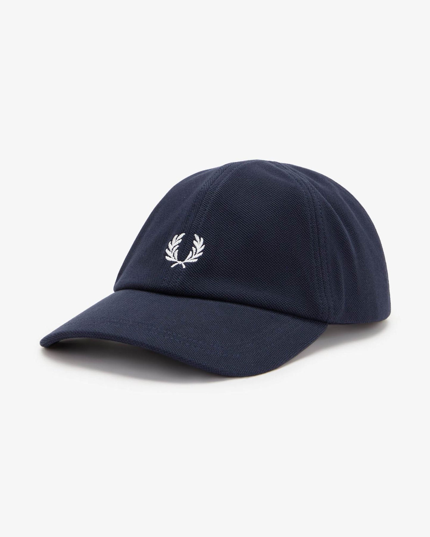 Fred Perry Mens Pique Classic Cap - Navy/Snow White 267